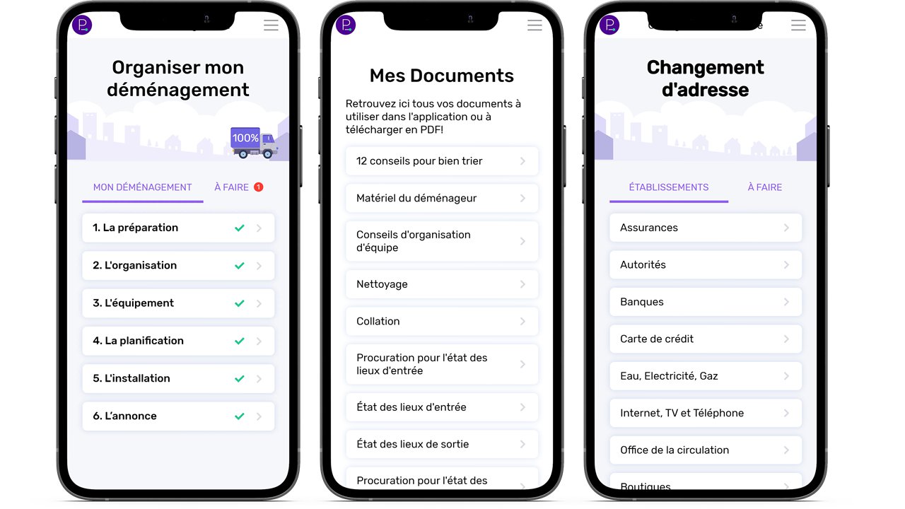 app planyourmove plusieurs image
