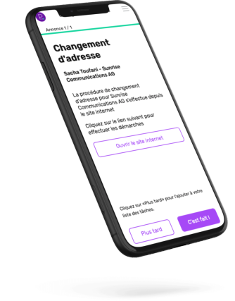 iphone - application - changement d'adresse - plan your move