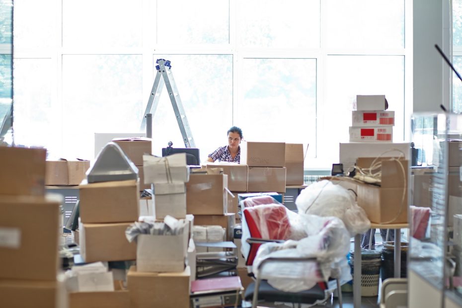 The girl moved to the office.