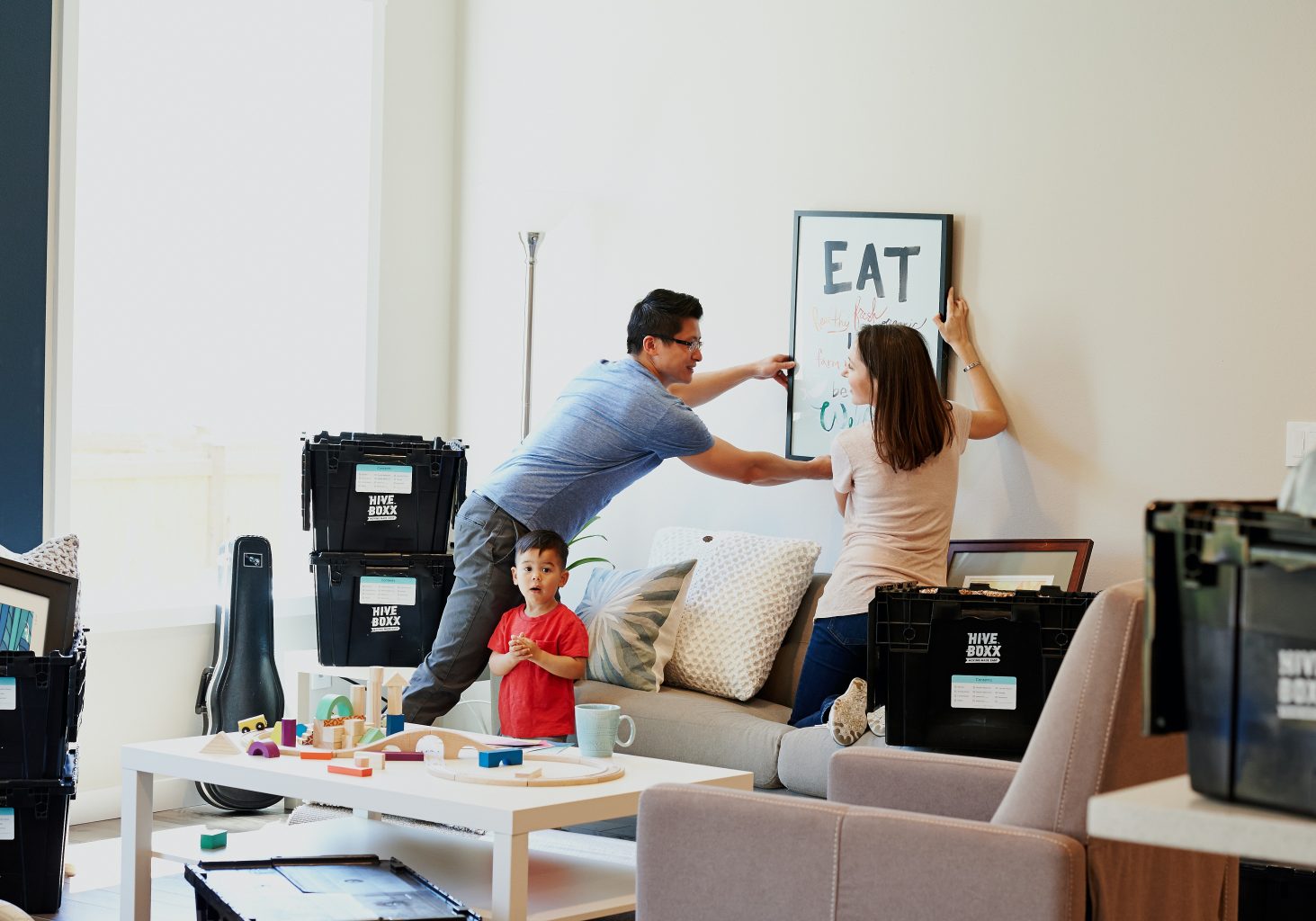 famille déménagement