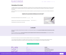website - generateur - outil - calculateur fin de bail - organiser mon déménagement - PlanYourMove
